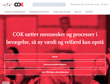 Tablet Screenshot of cok.dk